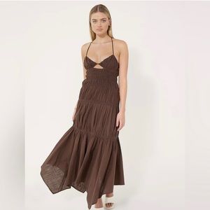 SNDYS Tahlia Dress in Chocolate